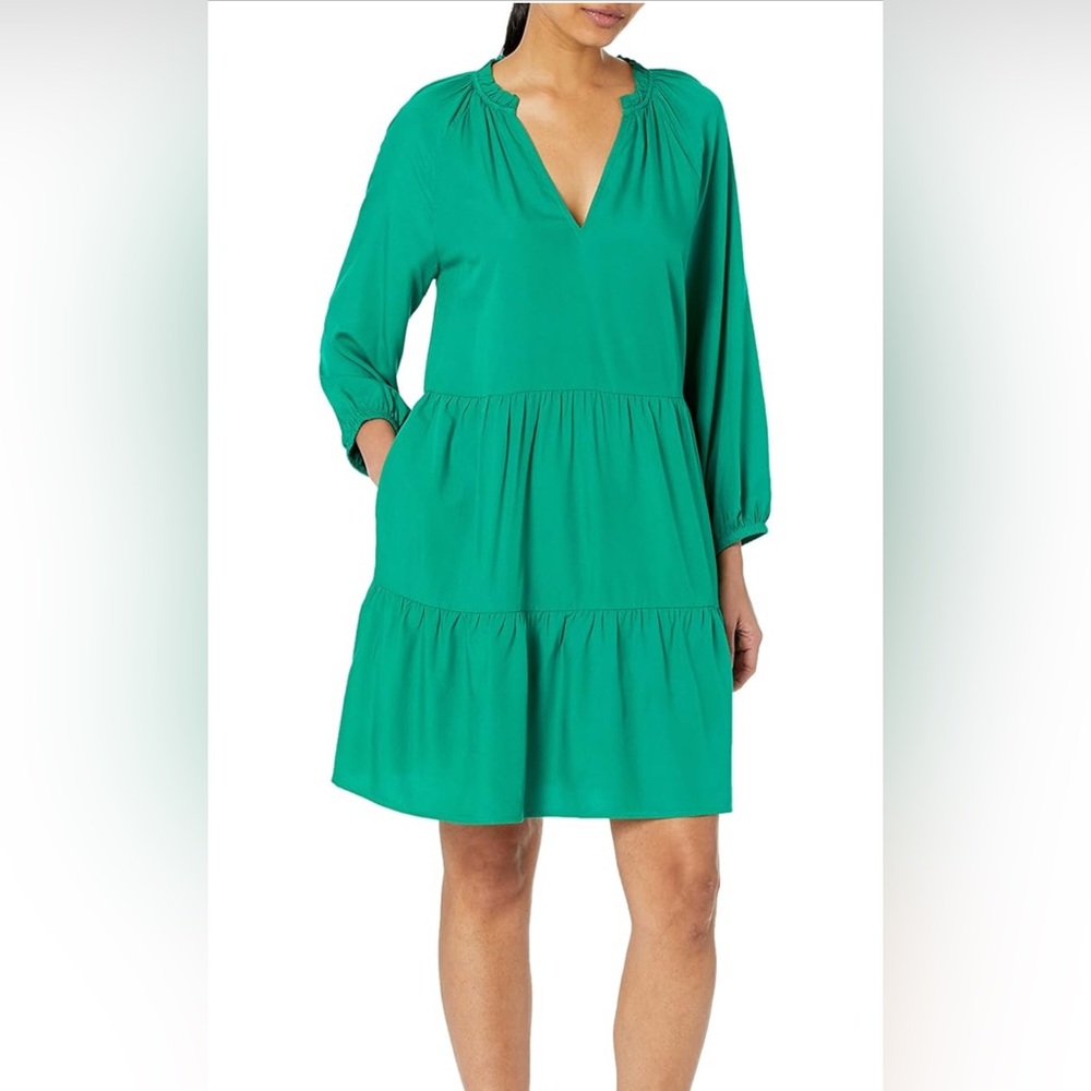 Chic Teal‎ Long Sleeve Dress